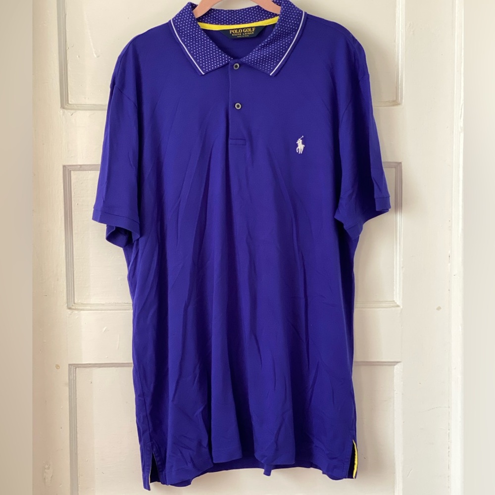 Polo Golf Ralph Lauren Blue & Yellow Polo Size XL